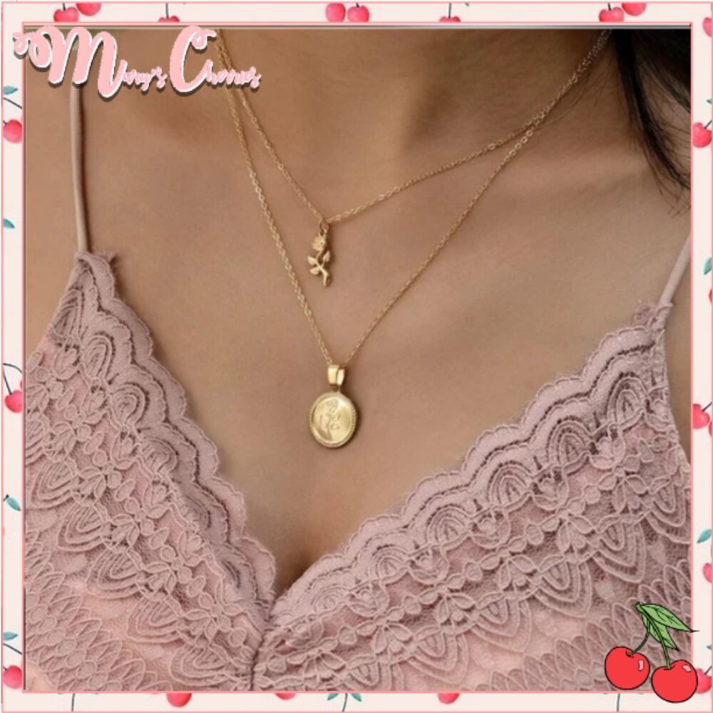🍒 Double ROSE Necklace